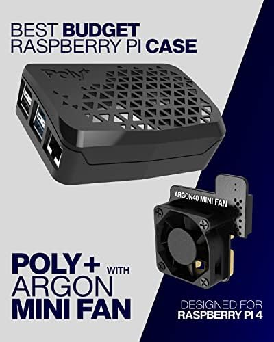 מארז Argon Poly+ עם מאוורר של PWM ניתן לשליטה על קירור חימום עבור Raspberry Pi 4 | עליון נשלף